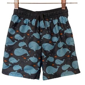 Boys Whale Swim Trunks.